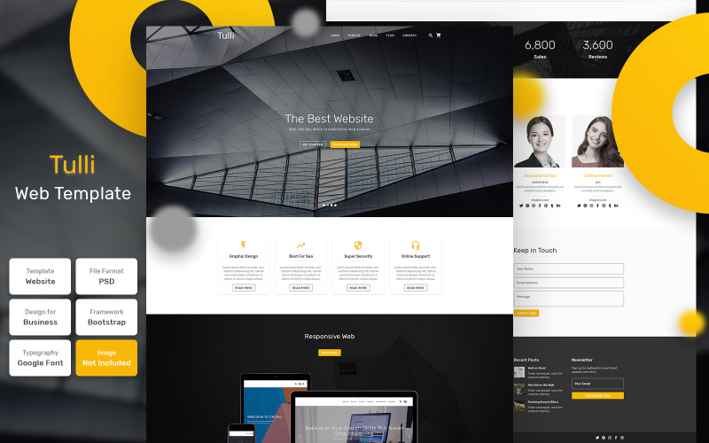 Download PSD шаблон "Tulli - Business Material PSD Template" / Tulli - Business Material PSD Template - PSD шаблон на тему графика design,template,web,website,web design,landing page,page,web template,landing,business,marketing,digital,seo,blog,portfolio,services,responsive,theme