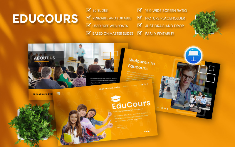 Educourse Business - шаблон Keynote