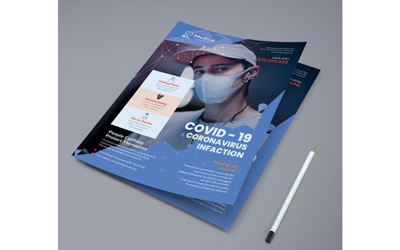 Download Фирменный стиль "Medical Flyer Vol_ 151 - Corporate Identity Template" / Medical Flyer Vol_ 151 - Corporate Identity Template - Фирменный стиль на тему графика a4 flyer,business,business flyer,clean,clinic,corona virus,covid19,dentist,doctor,emergency,flyer,health,hospital,hospital flyer,medical,medical flyer,modern,multi,multi purpose,multi use