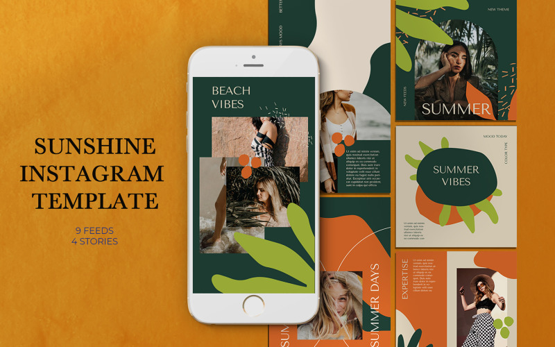 Download Шаблон для соцсетей "Sunshine Instagram Templates for Social Media" / Sunshine Instagram Templates for Social Media - Шаблон для соцсетей на тему графика azruca,fashion,fashion template,hypebeast,hypebeast template,illustration,instagram stories,instagram story,instastory,media,memphis,memphis style,memphis vibes,modern,neo instagram,nineties,