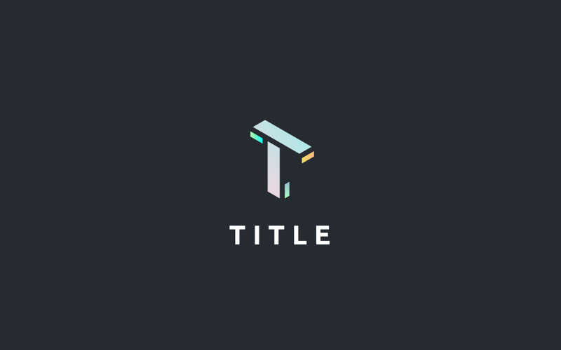 Download Шаблон логотипа "T Logo Template" / T Logo Template - Шаблон логотипа на тему графика t logo,isometric