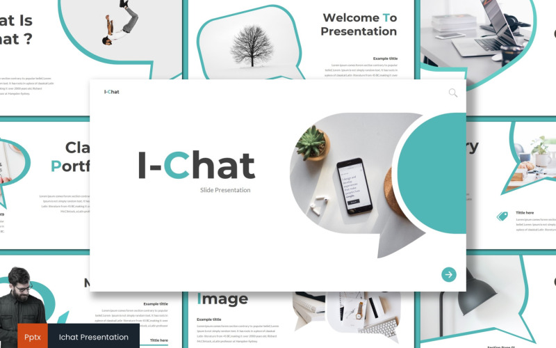 I-Chat Шаблон PowerPoint