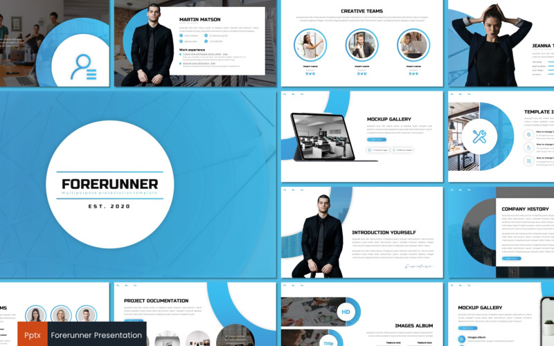 Modèle PowerPoint de précurseur
