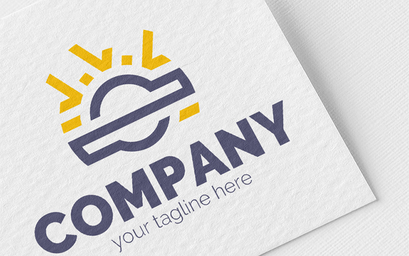 Download Шаблон логотипа "Sun Logo Template" / Sun Logo Template - Шаблон логотипа на тему графика sun,rays,reflection,water,planet,ecology,space,development,energy,one line,technology,business,finance,sign,minimalism,one color,two colors,emblem