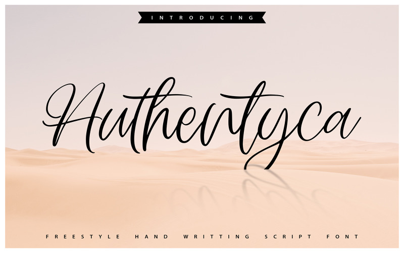 Authentyca | Fuente cursiva de escritura a mano de estilo libre
