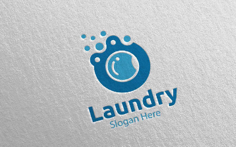 Tvätt Kemtvätt 16 Logotypmall