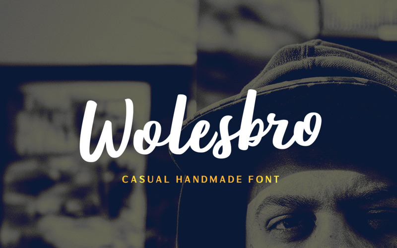 Download Шрифт "Wolesbro Font" / Wolesbro Font - Шрифт на тему графика casual,brush,personal,script,signature,calligraphic,modern,natural,organics,logotype,packaging,posters