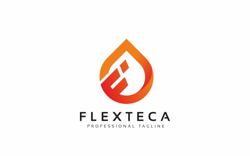 Flex F Letter Logo Template