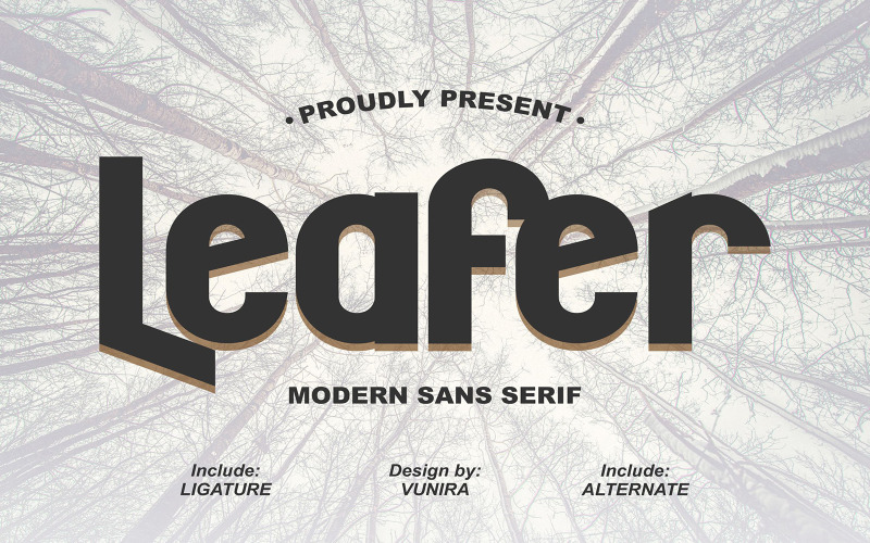 Leafer | Fuente Modern Sans Serif