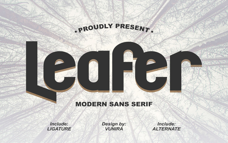 Leafer | Modern Sans Serif betűtípus