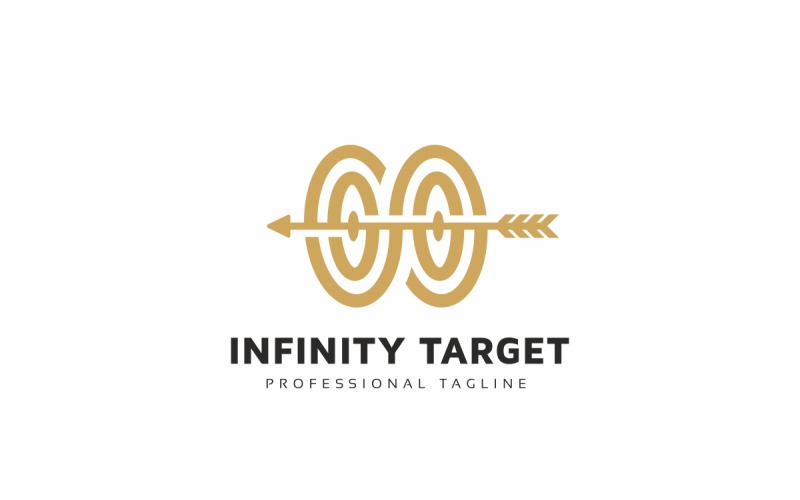 Modelo de logotipo Infinity Target