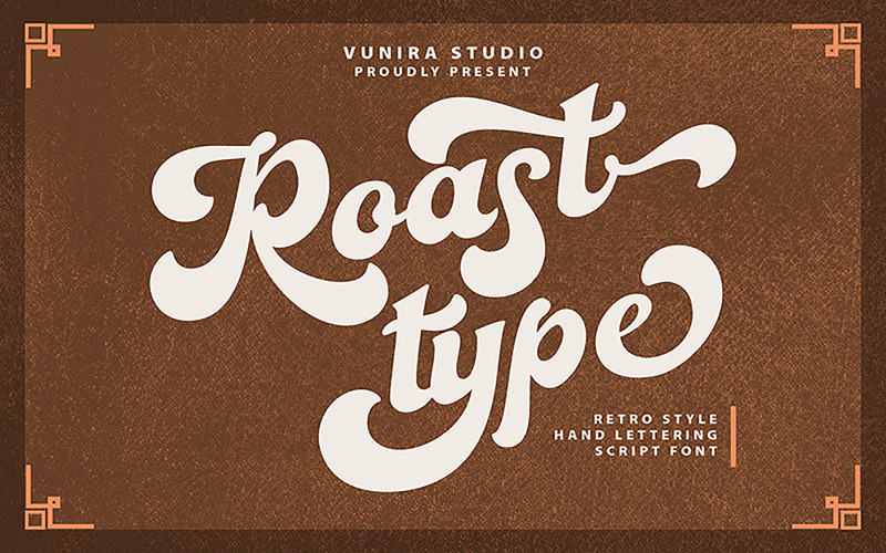 Roastypes | Carattere corsivo Handlettering stile retrò