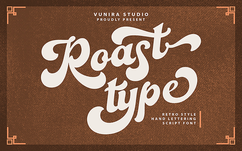 Roastypes | Fuente cursiva Handlettering de estilo retro