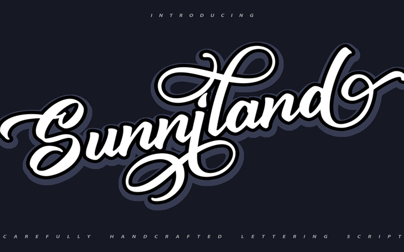 Sunniland | Police cursive fabriquée à la main