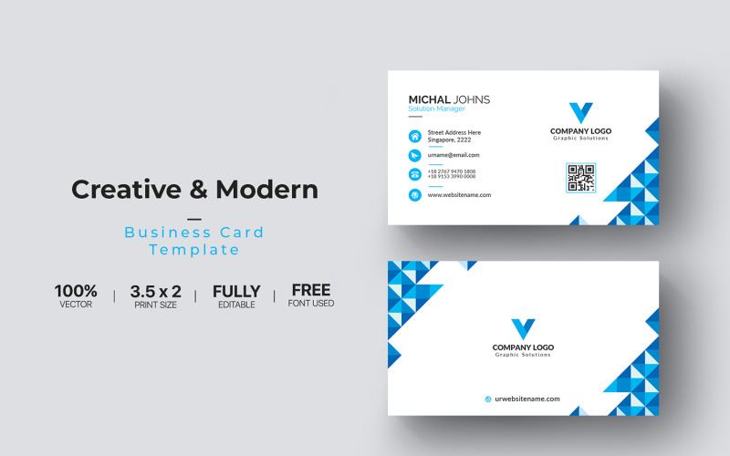 Cartes de visite - Modèle d'identité d'entreprise