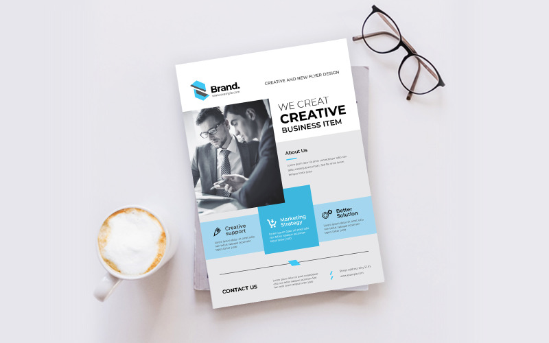 Download Фирменный стиль "Business Flyer - Corporate Identity Template" / Business Flyer - Corporate Identity Template - Фирменный стиль на тему графика template,flyer,business,modern,poster,corporate,design,a4,creative,simple,company,print,style,concept,element,sales,icon,idea,elegant,stylish
