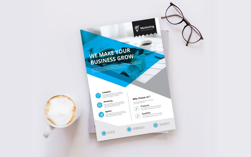 Download Фирменный стиль "Business Flyer - Corporate Identity Template" / Business Flyer - Corporate Identity Template - Фирменный стиль на тему графика template,flyer,business,modern,poster,corporate,design,a4,creative,simple,company,print,style,concept,element,sales,icon,idea,elegant,stylish