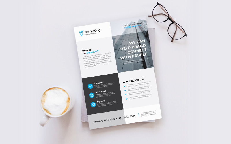 Download Фирменный стиль "Business Flyer - Corporate Identity Template" / Business Flyer - Corporate Identity Template - Фирменный стиль на тему графика template,flyer,business,modern,poster,corporate,design,a4,creative,simple,company,print,style,concept,element,sales,icon,idea,elegant,stylish