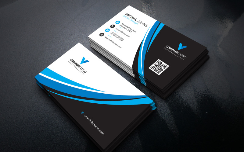 Cartes de visite professionnelles modernes - Modèle d'identité d'entreprise