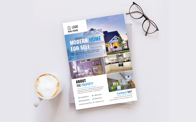 Download Фирменный стиль "Real Estate Flyer - Corporate Identity Template" / Real Estate Flyer - Corporate Identity Template - Фирменный стиль на тему графика flyer,template,design,business,poster,corporate,estate,real,concept,print,company,architecture,modern,construction,creative,home,sale,style,industry,building