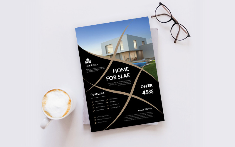 Download Фирменный стиль "Real Estate Flyer - Corporate Identity Template" / Real Estate Flyer - Corporate Identity Template - Фирменный стиль на тему графика flyer,template,design,business,poster,corporate,estate,real,concept,print,company,architecture,modern,construction,creative,home,sale,style,industry,building