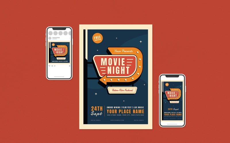 Free Movie Night Flyer Template from s.tmimgcdn.com