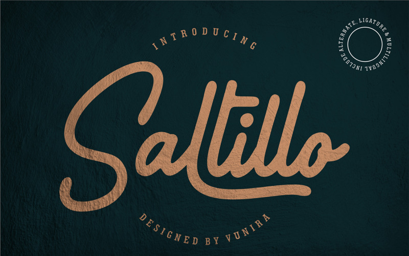Saltillo | Kurzivní písmo