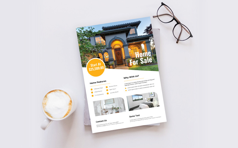 Download Фирменный стиль "Real Estate Flyer - Corporate Identity Template" / Real Estate Flyer - Corporate Identity Template - Фирменный стиль на тему графика flyer,template,design,business,poster,corporate,estate,real,concept,print,company,architecture,modern,construction,creative,home,sale,style,industry,building