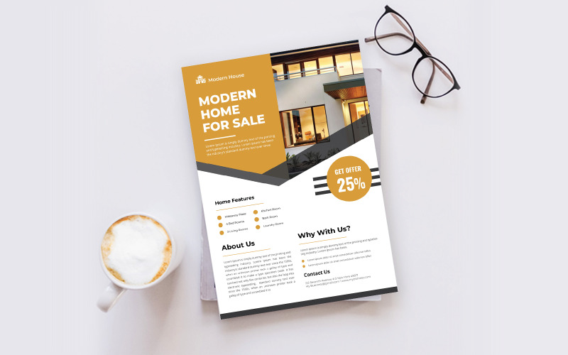 Download Фирменный стиль "Real Estate Flyer - Corporate Identity Template" / Real Estate Flyer - Corporate Identity Template - Фирменный стиль на тему графика flyer,template,design,business,poster,corporate,estate,real,concept,print,company,architecture,modern,construction,creative,home,sale,style,industry,building