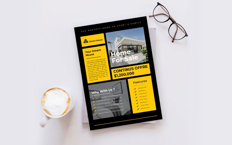 Download Фирменный стиль "Real Estate Flyer - Corporate Identity Template" / Real Estate Flyer - Corporate Identity Template - Фирменный стиль на тему графика flyer,template,design,business,poster,corporate,estate,real,concept,print,company,architecture,modern,construction,creative,home,sale,style,industry,building