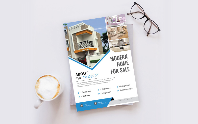 Download Фирменный стиль "Real Estate Flyer - Corporate Identity Template" / Real Estate Flyer - Corporate Identity Template - Фирменный стиль на тему графика flyer,template,design,business,poster,corporate,estate,real,concept,print,company,architecture,modern,construction,creative,home,sale,style,industry,building