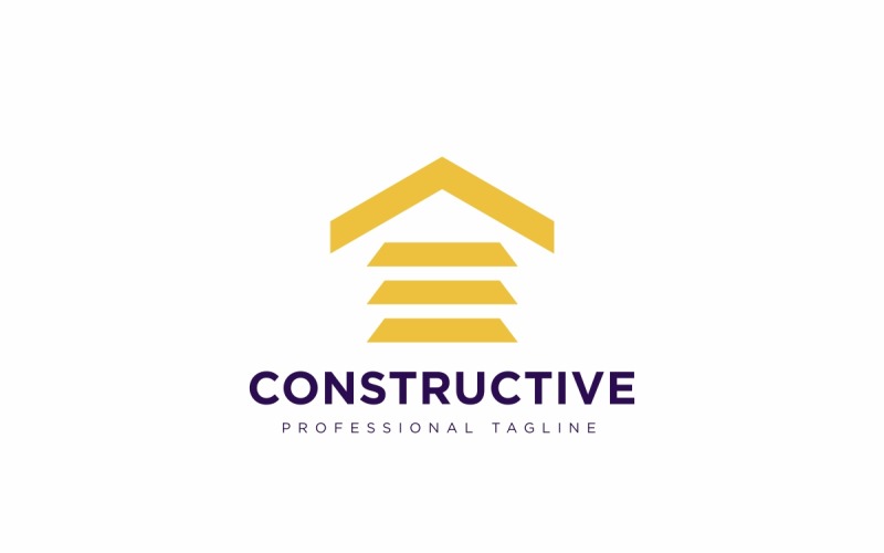 Plantilla de logotipo de edificio de construcción