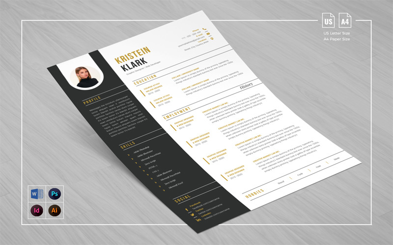 Download Резюме "Portfolio Resume Template" / Portfolio Resume Template - Резюме на тему графика resume,cv,resume template,cv template,word resume,vitae,cover letter,resume bundle,4 pages pack,portfolio,resume photoshop,minimal,minimalist,clean,creative,modern,simple,mac page,infographic