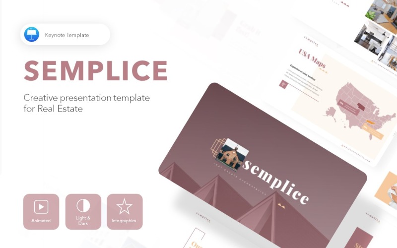Semplice Real Estate Presentation - szablon Keynote
