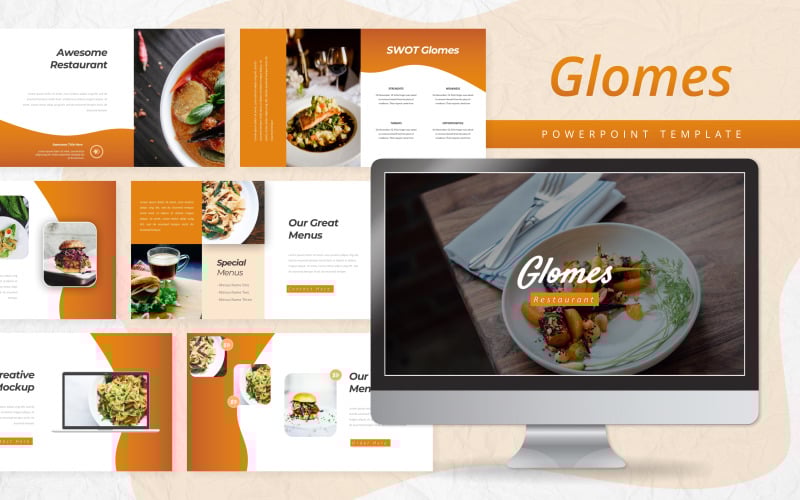 Glomes - Essen PowerPoint-Vorlage