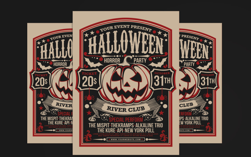 Download Фирменный стиль "Halloween Horror Night Party - Corporate Identity Template" / Halloween Horror Night Party - Corporate Identity Template - Фирменный стиль на тему графика autumn,bash,carnival,circus,costume,dark,dracula,event,flyer,freaky,freaky halloween,full moon,halloween,halloween flyer,halloween party,halloween poster,haunted house,horror,night,party