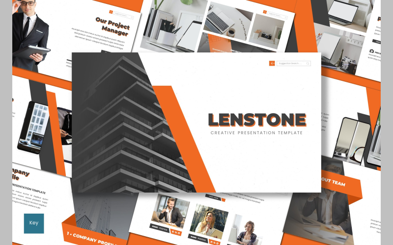 Lenstone - Keynote-Vorlage