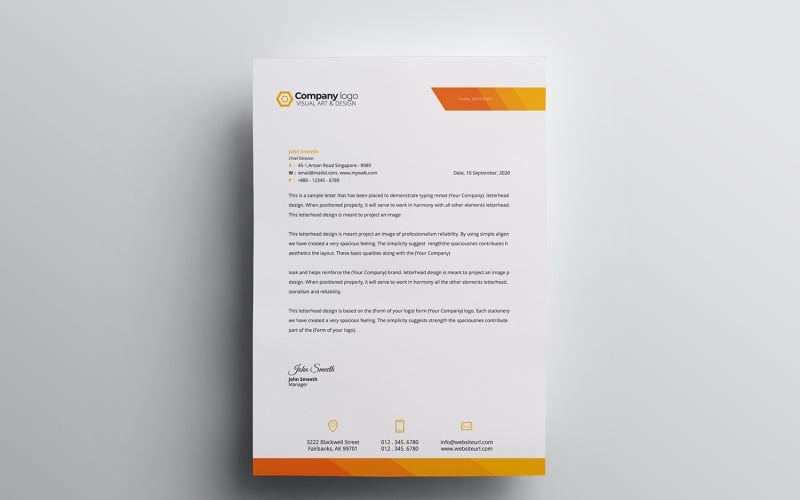 Download Фирменный стиль "Letterhead - Corporate Identity Template" / Letterhead - Corporate Identity Template - Фирменный стиль на тему графика letter,corporate,letterhead,vector,company,design,identity,paper,document,leaflet,a4,print,abstract,contract,modern,presentation,official,business,page,headline