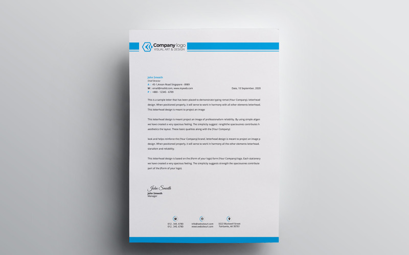 Download Фирменный стиль "Letterhead - Corporate Identity Template" / Letterhead - Corporate Identity Template - Фирменный стиль на тему графика letter,corporate,letterhead,vector,company,design,identity,paper,document,leaflet,a4,print,abstract,contract,modern,presentation,official,business,page,headline