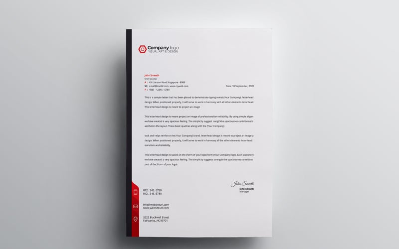 Download Фирменный стиль "Letterhead - Corporate Identity Template" / Letterhead - Corporate Identity Template - Фирменный стиль на тему графика letter,corporate,letterhead,vector,company,design,identity,paper,document,leaflet,a4,print,abstract,contract,modern,presentation,official,business,page,headline