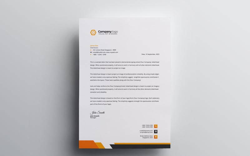 Download Фирменный стиль "Letterhead - Corporate Identity Template" / Letterhead - Corporate Identity Template - Фирменный стиль на тему графика letter,corporate,letterhead,vector,company,design,identity,paper,document,leaflet,a4,print,abstract,contract,modern,presentation,official,business,page,headline