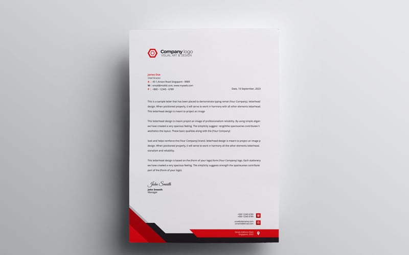 Download Фирменный стиль "Letterhead - Corporate Identity Template" / Letterhead - Corporate Identity Template - Фирменный стиль на тему графика letter,corporate,letterhead,vector,company,design,identity,paper,document,leaflet,a4,print,abstract,contract,modern,presentation,official,business,page,headline