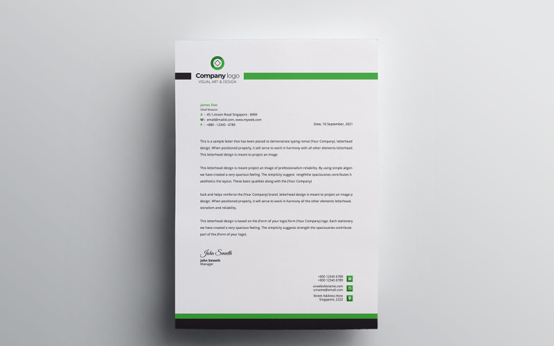 Download Фирменный стиль "Letterhead - Corporate Identity Template" / Letterhead - Corporate Identity Template - Фирменный стиль на тему графика letter,corporate,letterhead,vector,company,design,identity,paper,document,leaflet,a4,print,abstract,contract,modern,presentation,official,business,page,headline