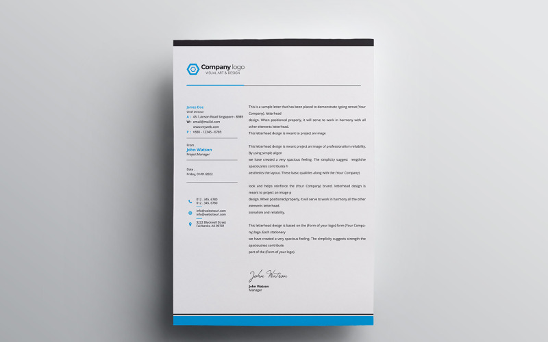 Download Фирменный стиль "Letterhead - Corporate Identity Template" / Letterhead - Corporate Identity Template - Фирменный стиль на тему графика letter,corporate,letterhead,vector,company,design,identity,paper,document,leaflet,a4,print,abstract,contract,modern,presentation,official,business,page,headline