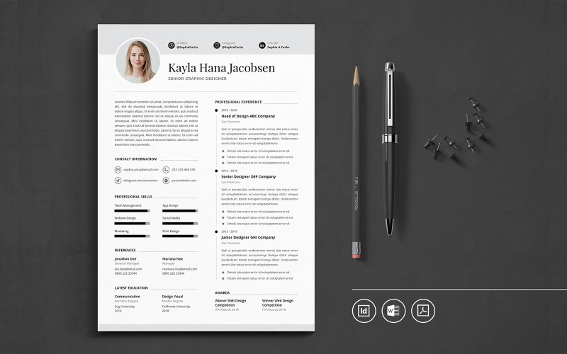Download Резюме "Professional CV Indesign Vol.50 Resume Template" / Professional CV Indesign Vol.50 Resume Template - Резюме на тему графика resume,cv,minimalist,professional,modern,elegant,minimal,business,hiring,company,job,entrepreneur,indesign,word,corporate,hire,professional cv,cv resume template,professional cv resume,elegan