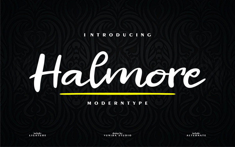 Halmore | Modernt typsnitt