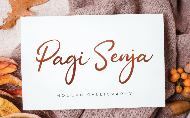 Pagi Senja-书法字体
