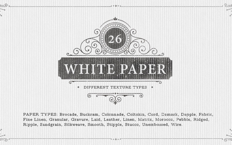 26 White Paper-Hintergrundtexturmuster