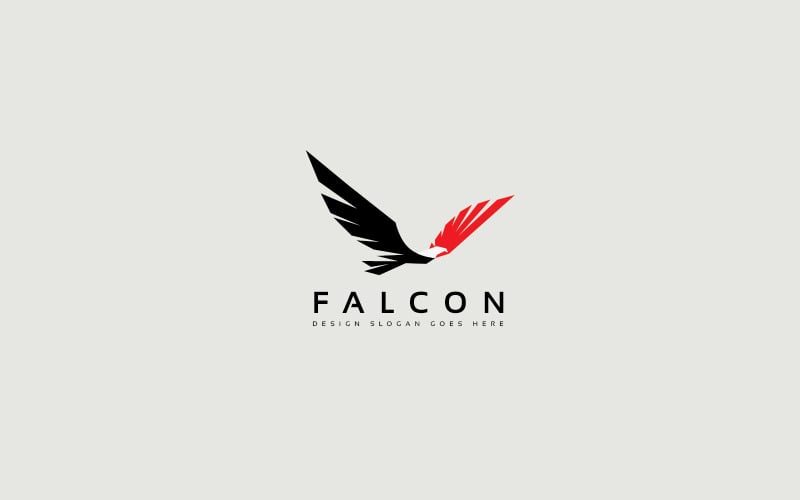 Falcon logotyp mall