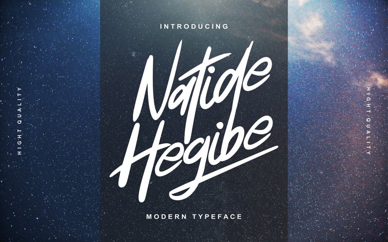 Natide Hegibe | Modern Yazı Tipi Yazı Tipi
